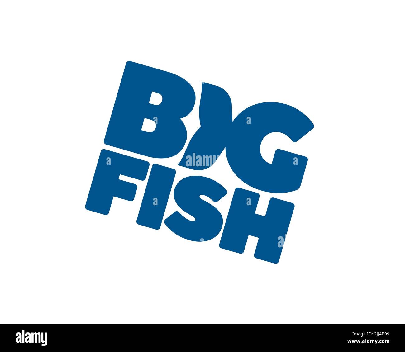 Big Fish Games Rotated Logo White Background B Stock Photo Alamy