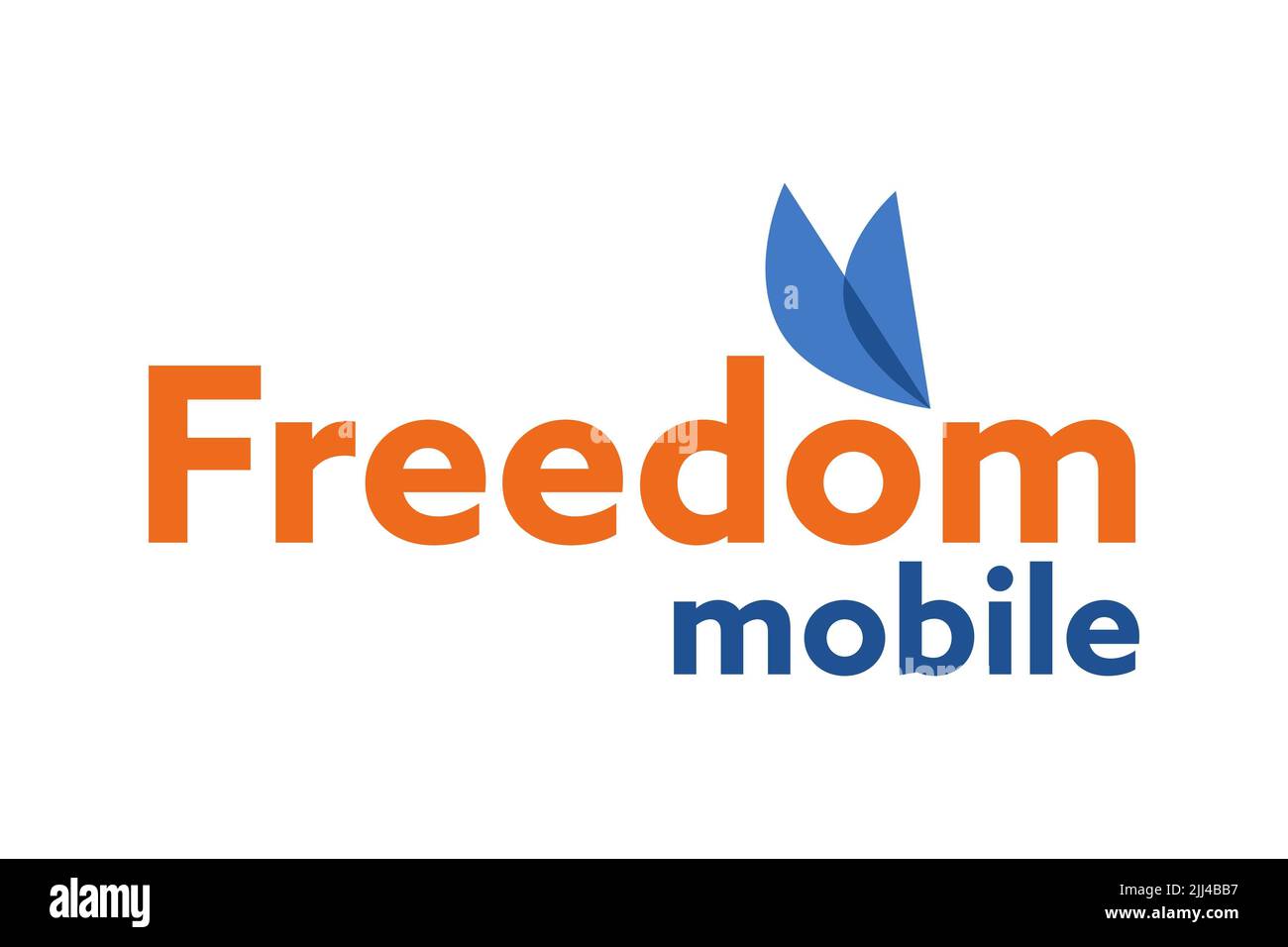 Freedom Mobile, Logo, Weisser Hintergrund Stock Photo Alamy