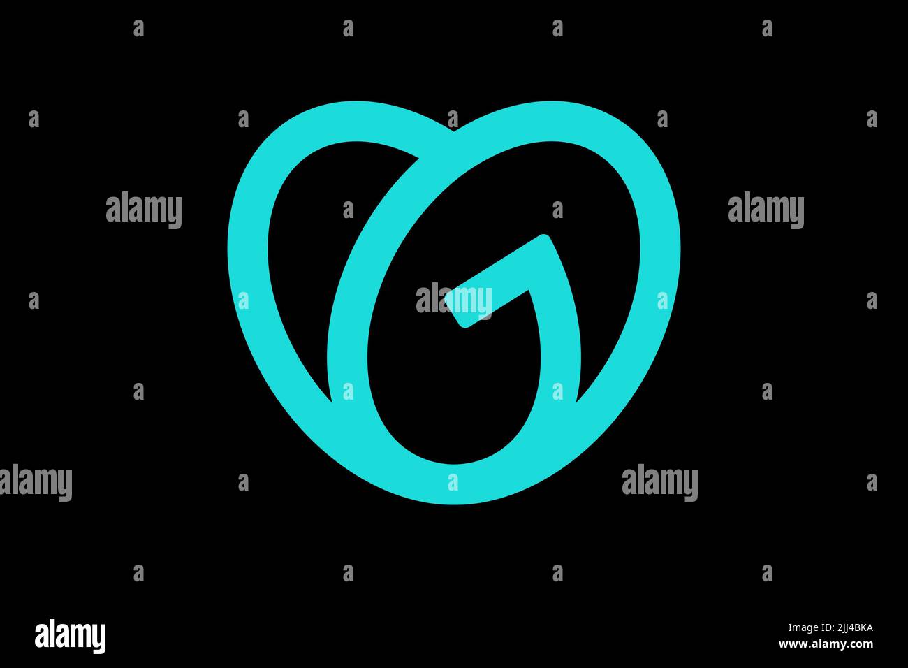 GoDaddy, Logo, Black background Stock Photo Alamy