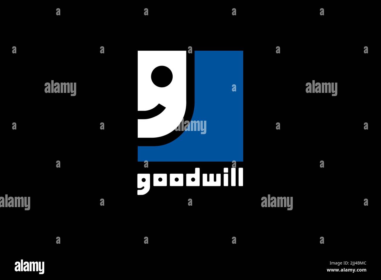 Goodwill Industries, Logo, Black background Stock Photo Alamy