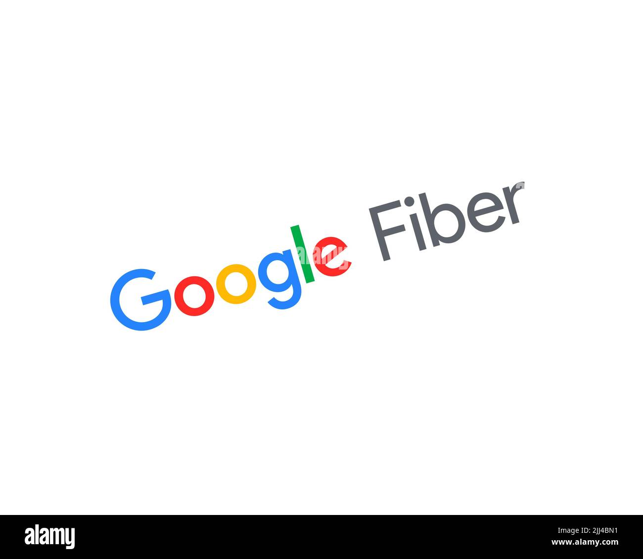 Google Fiber, rotated logo, white background Stock Photo Alamy