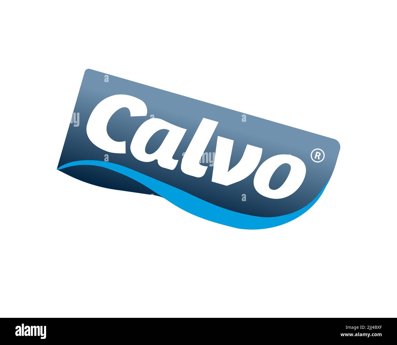 Grupo Calvo, rotated logo, white background B Stock Photo Alamy