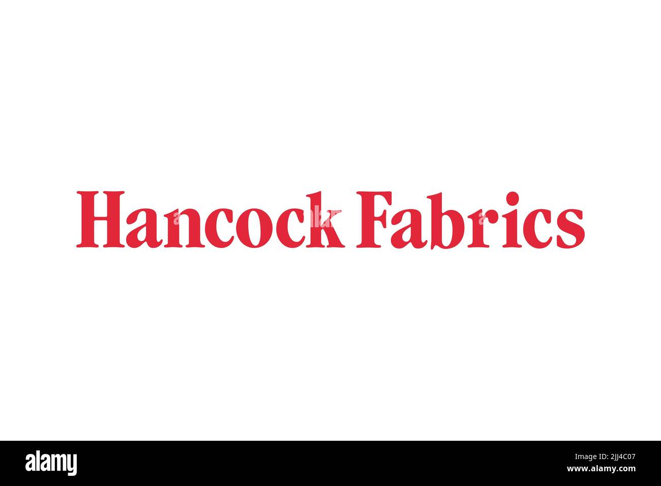 Hancock Fabrics, Logo, White Background Stock Photo Alamy