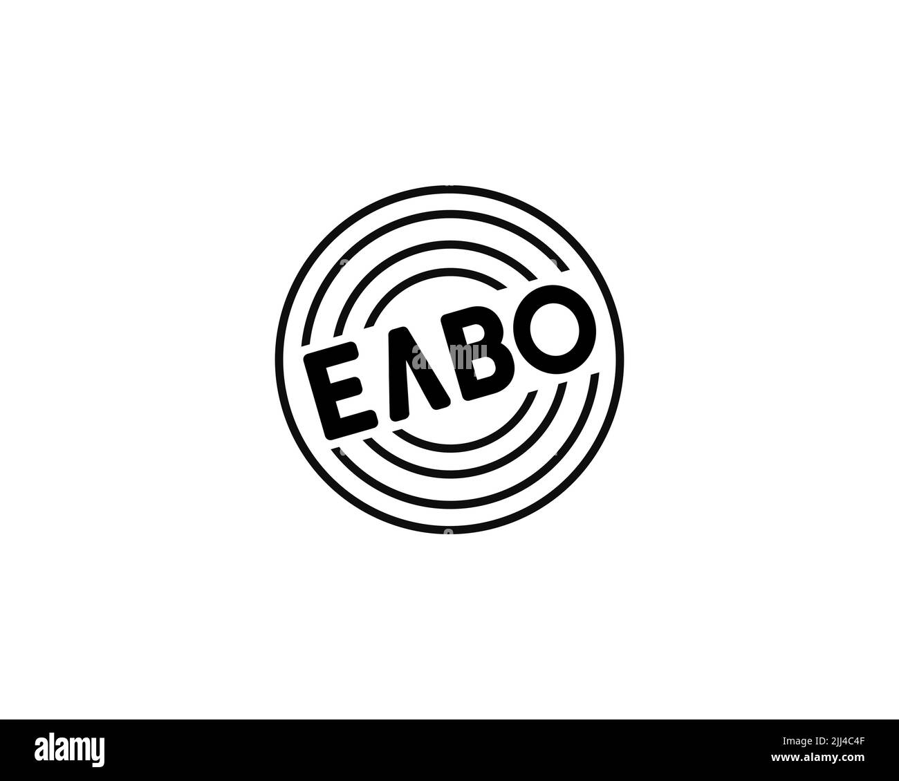 Hellenic Vehicle Industry, rotated logo, white background Stock Photo