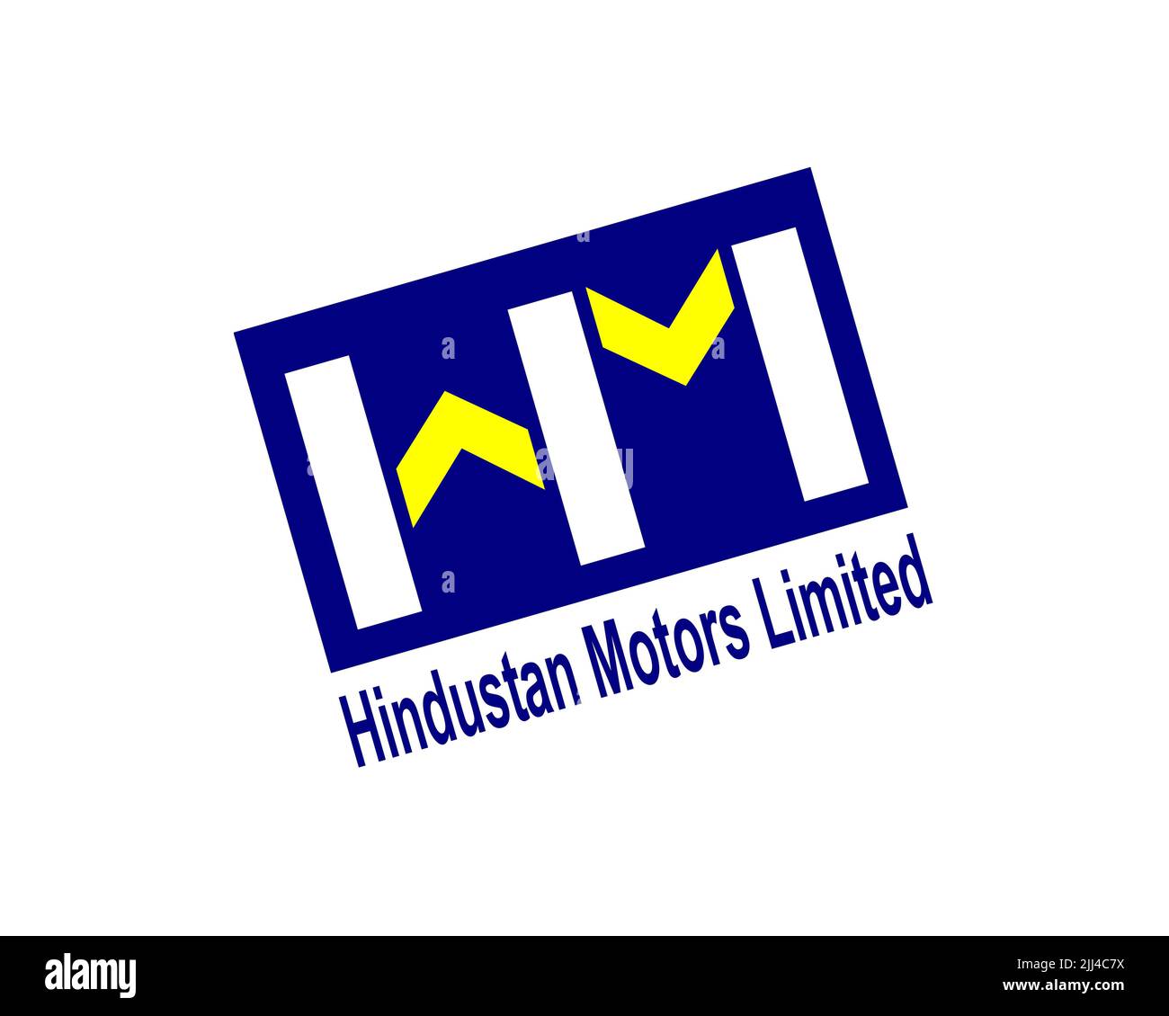 Hindustan Motors, gedrehtes Logo, Weisser Hintergrund Stock Photo Alamy