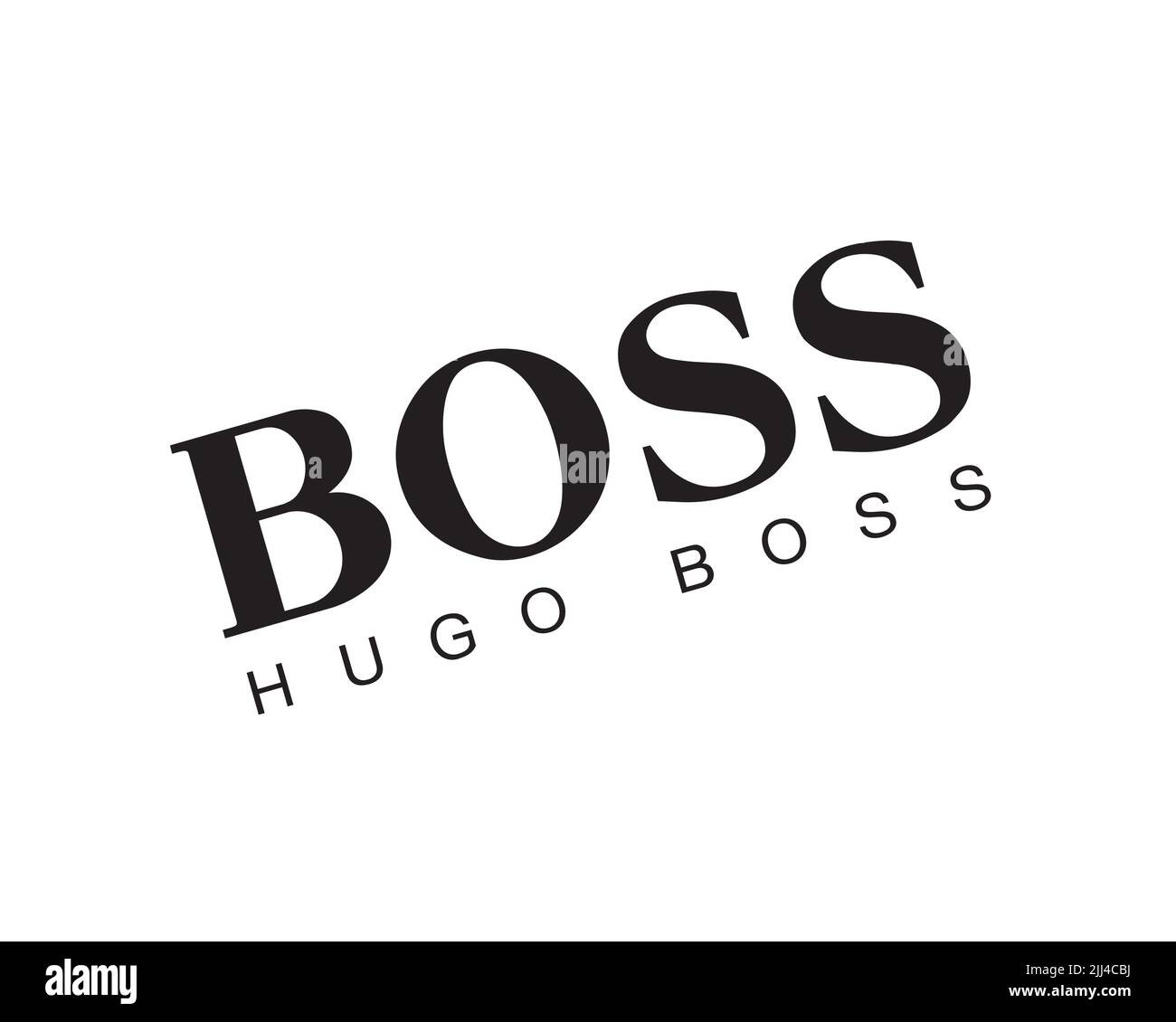 Hugo Boss, Rotated Logo, White Background Stock Photo - Alamy