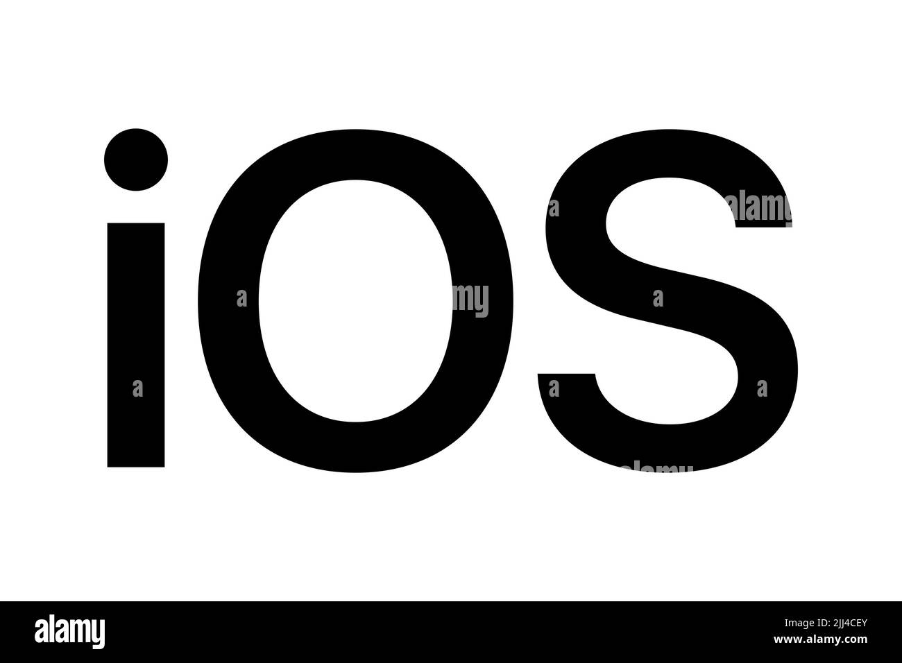IOS, Logo, White background Stock Photo Alamy
