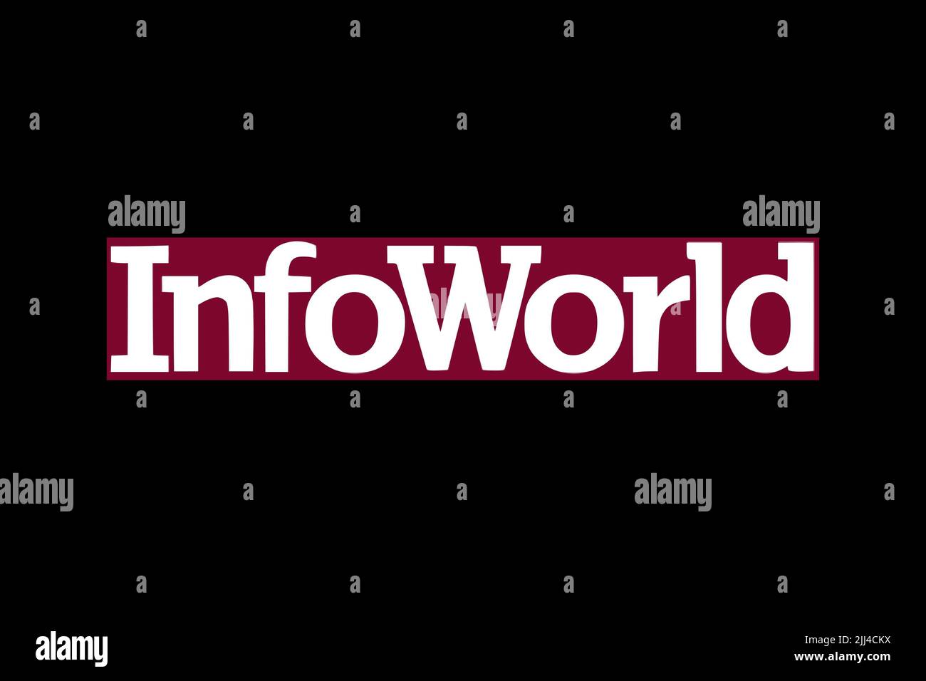 InfoWorld, Logo, Black background Stock Photo - Alamy