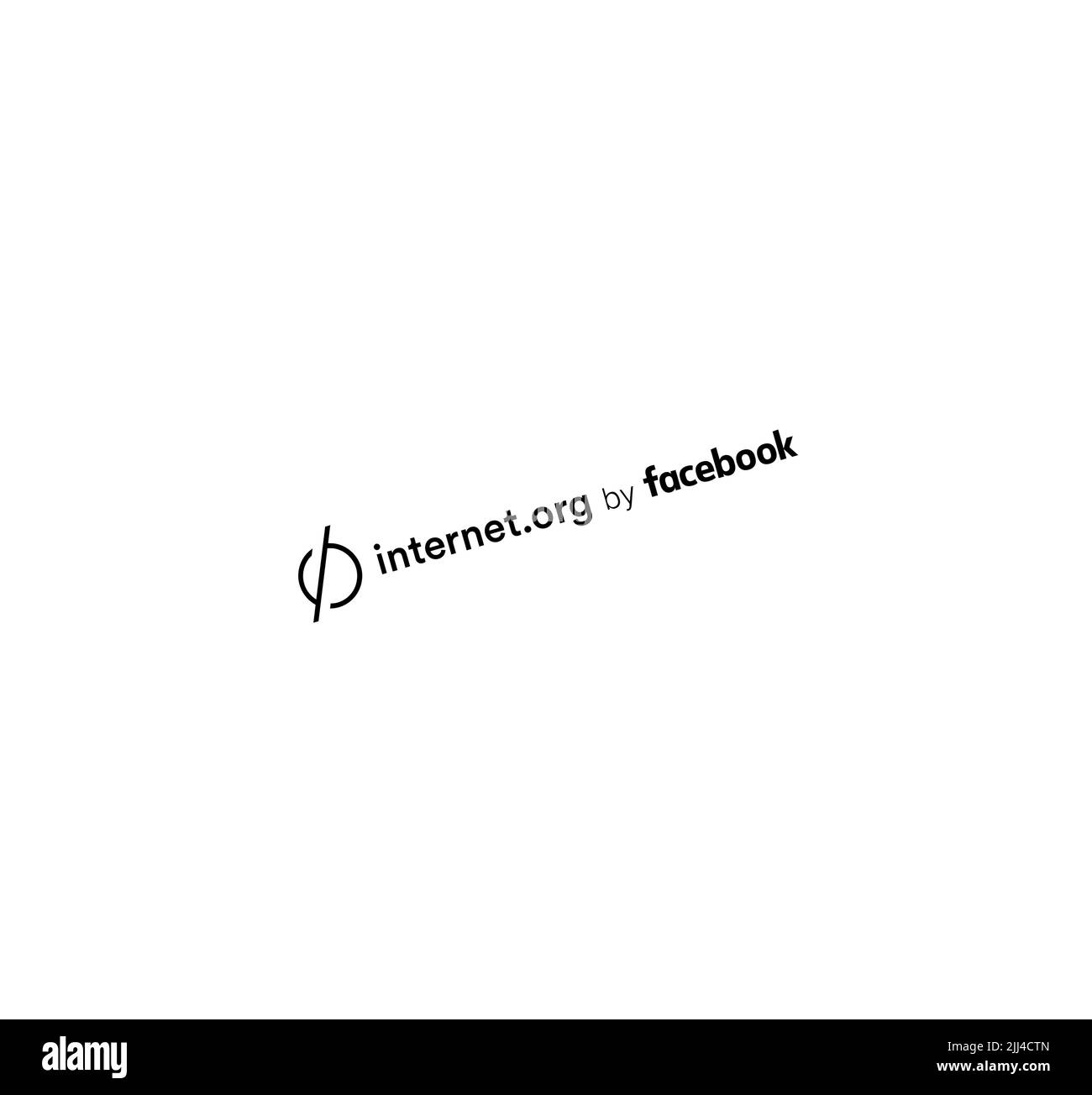 Internet. org, rotated logo, white background Stock Photo