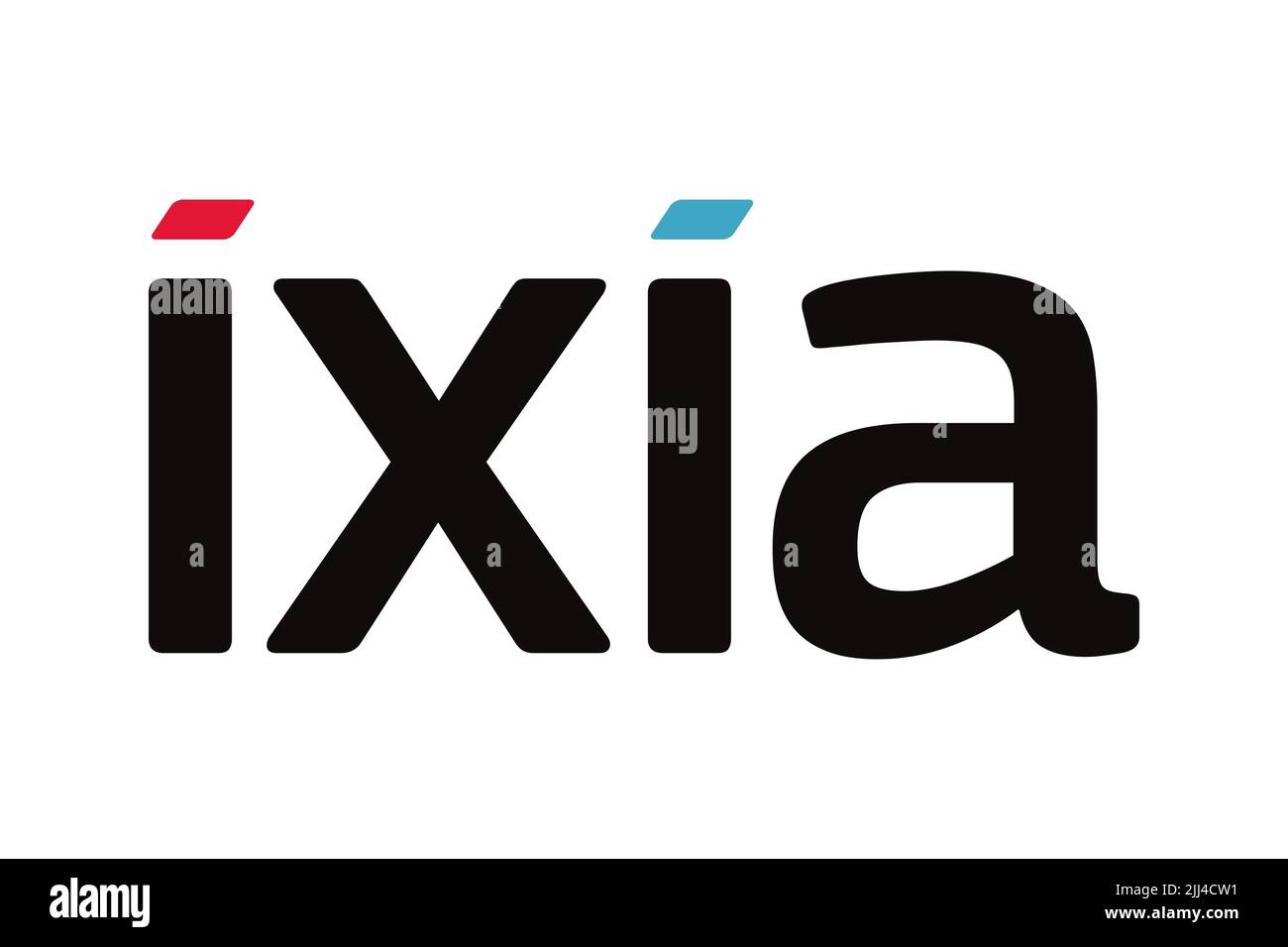Ixia company, Logo, White background Stock Photo