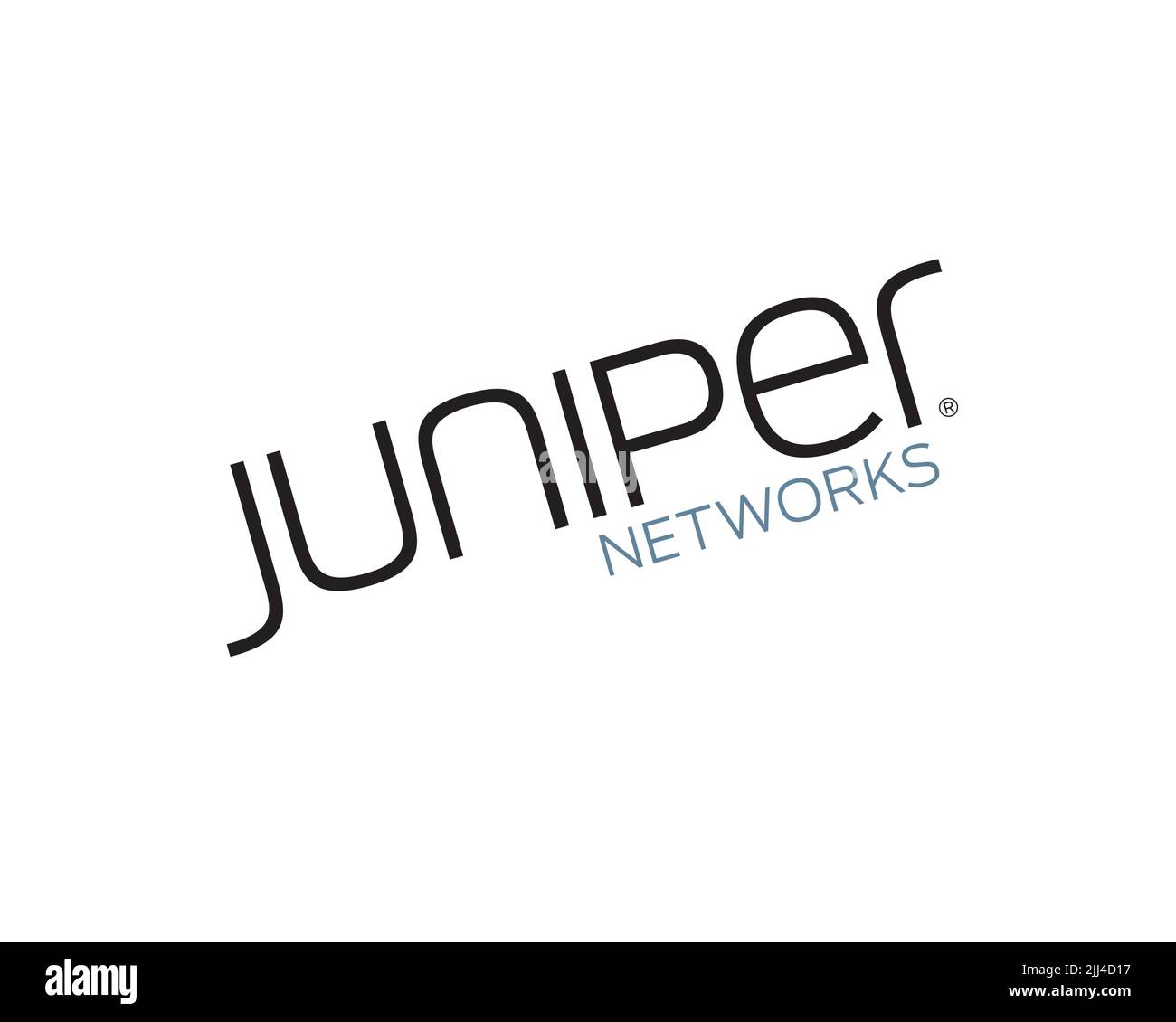 Juniper Networks, rotated logo, white background Stock Photo Alamy