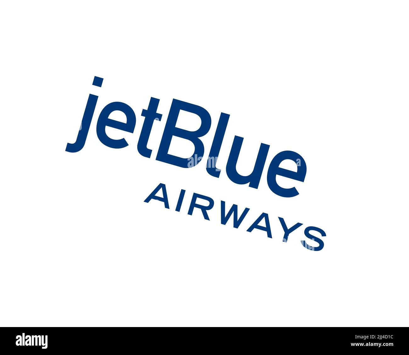 JetBlue, rotated logo, white background B Stock Photo Alamy