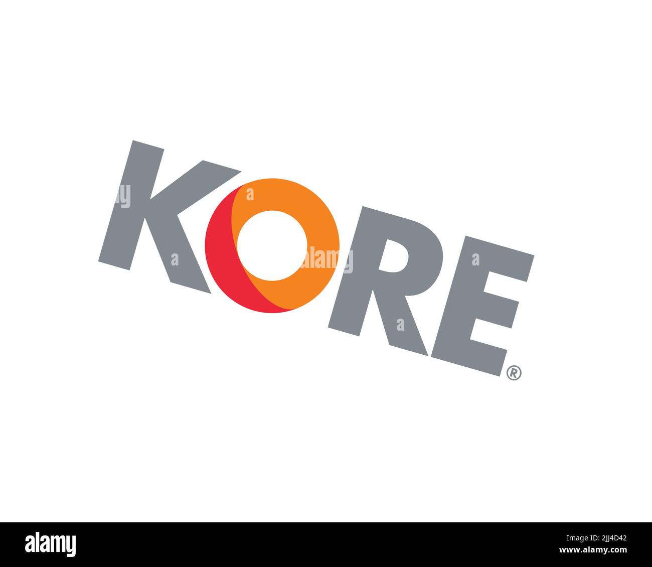 KORE Wireless, Rotated Logo, White Background B Stock Photo Alamy