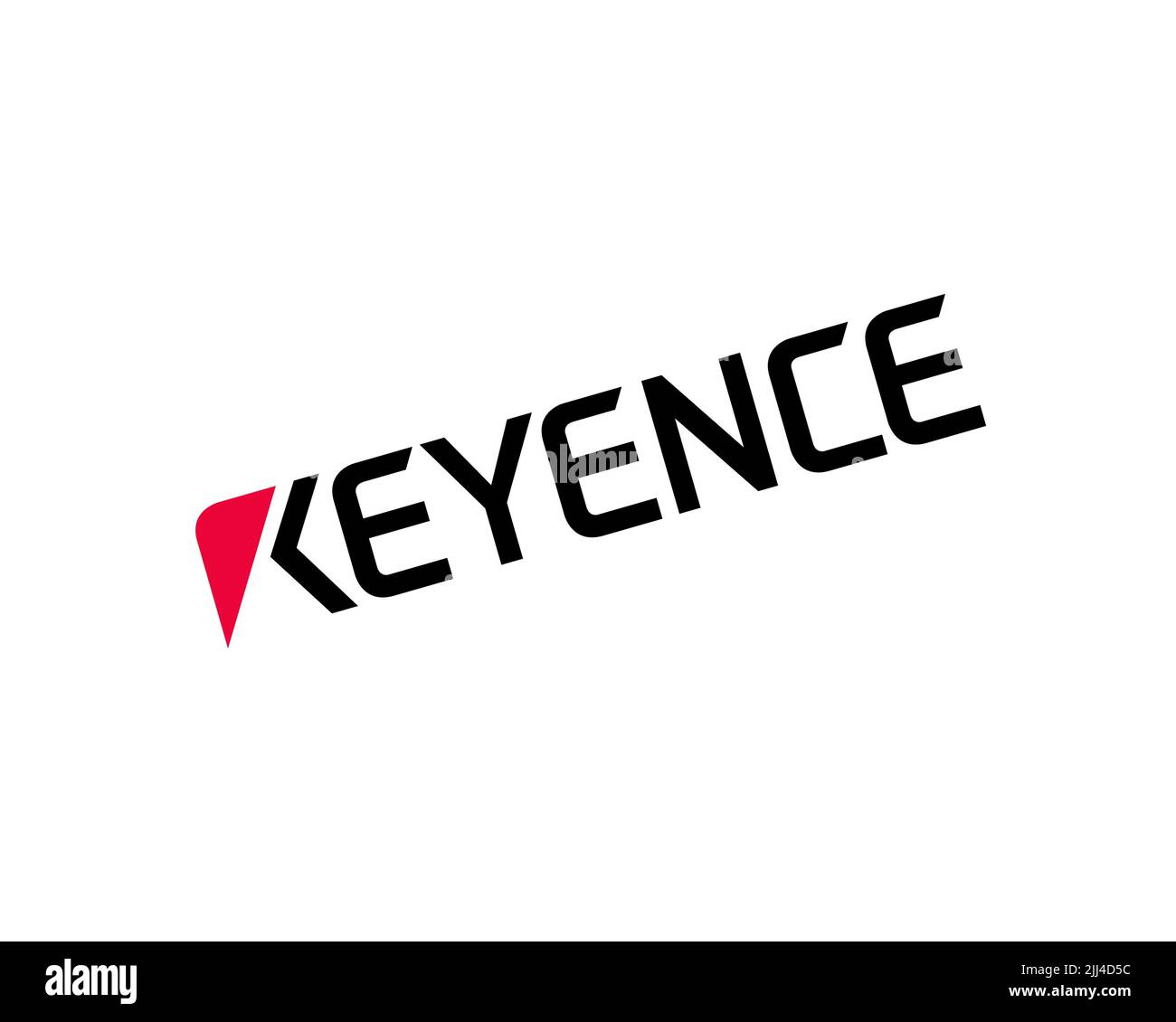 Keyence, rotated logo, white background Stock Photo Alamy