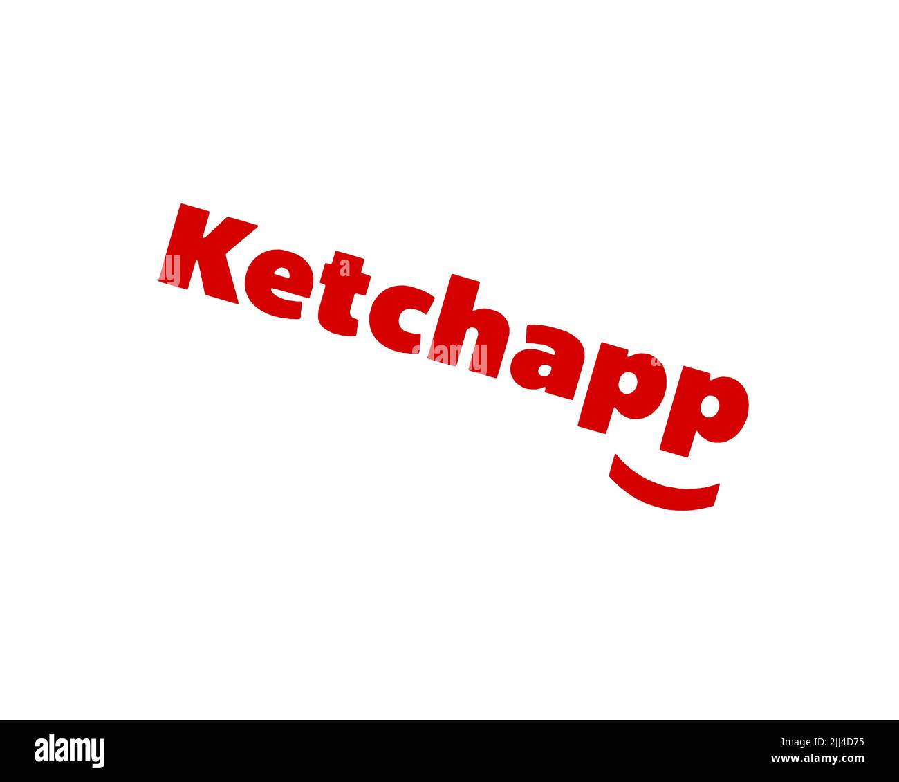 Ketchapp, rotated logo, white background B Stock Photo Alamy