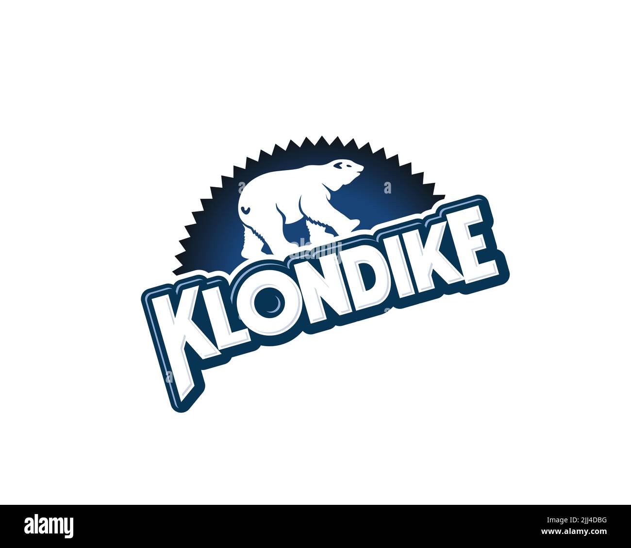 Klondike bar, rotated logo, white background Stock Photo - Alamy