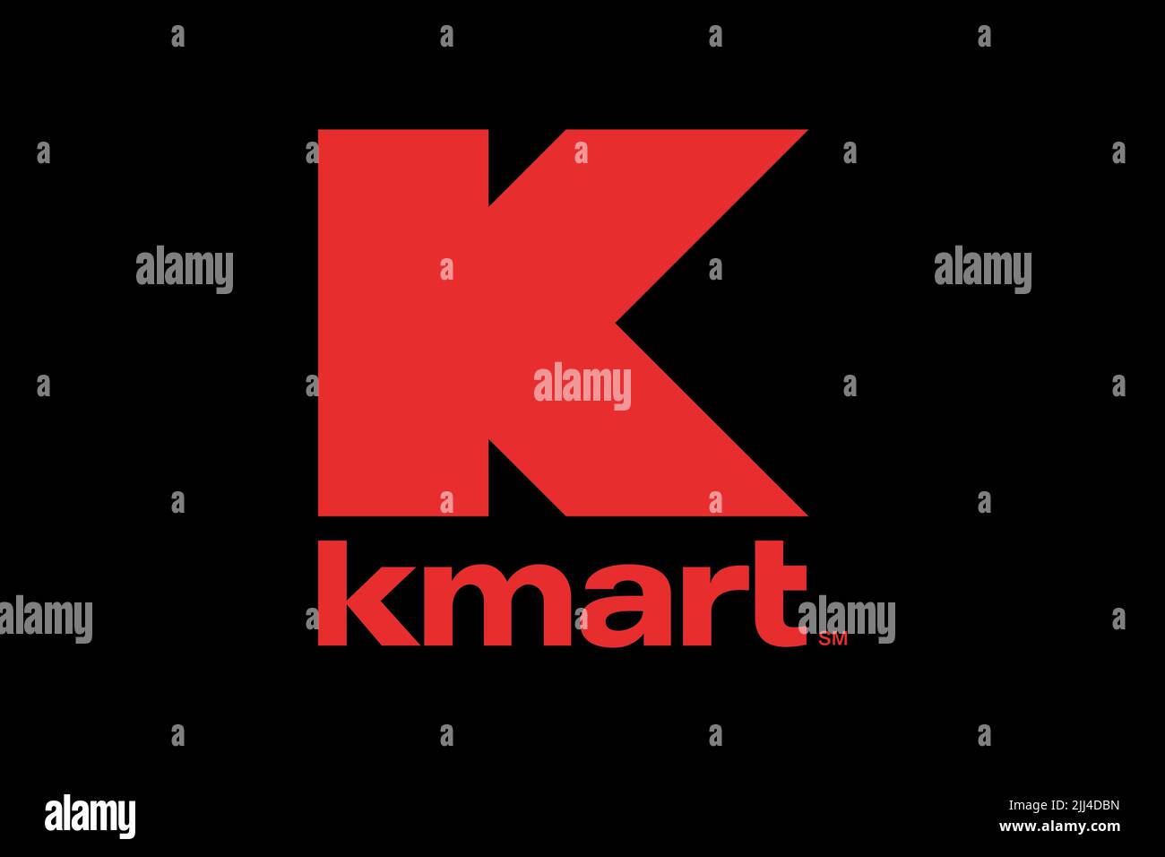Kmart, Logo, Black background Stock Photo