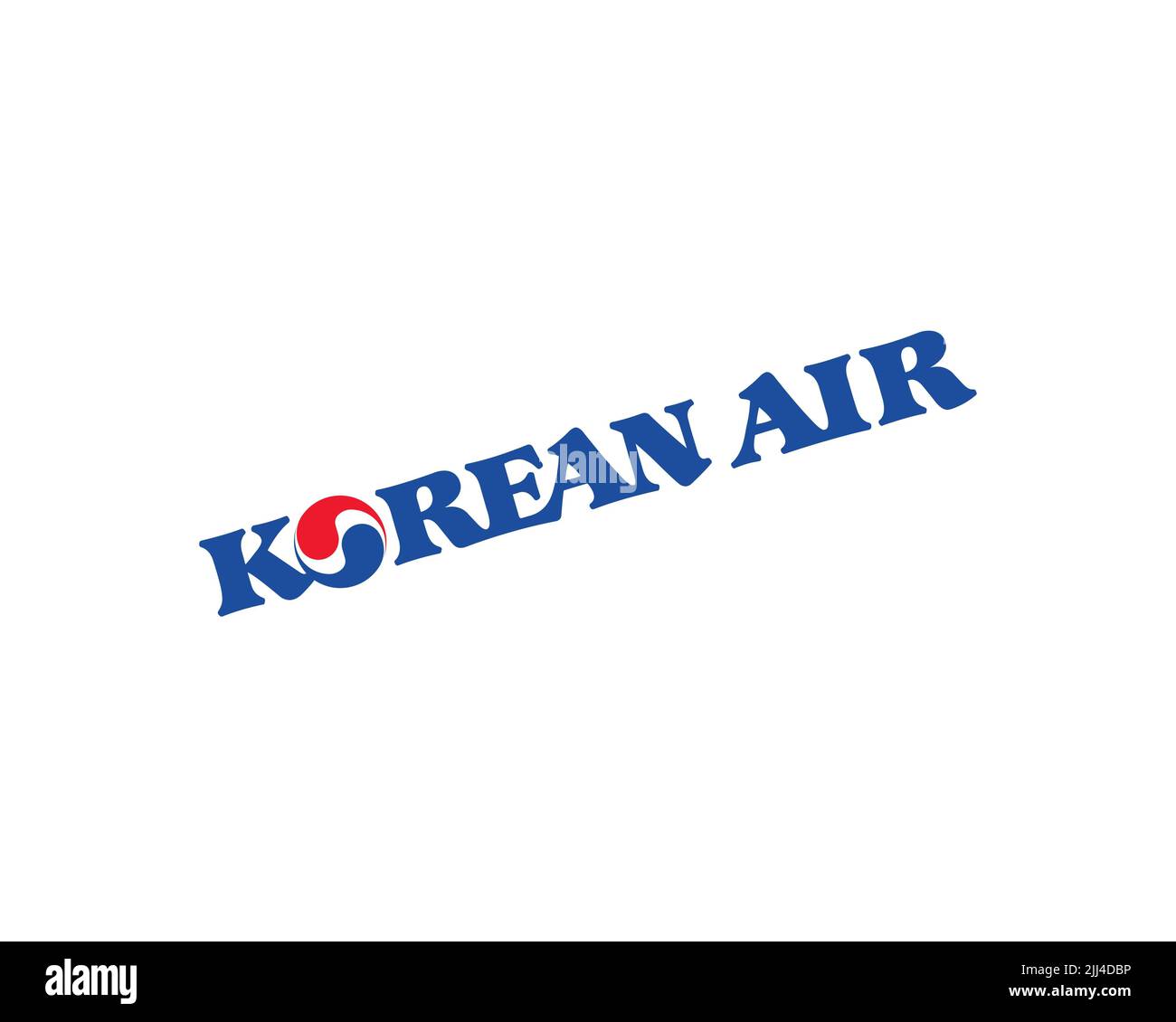 Korean Air, rotated logo, white background Stock Photo Alamy