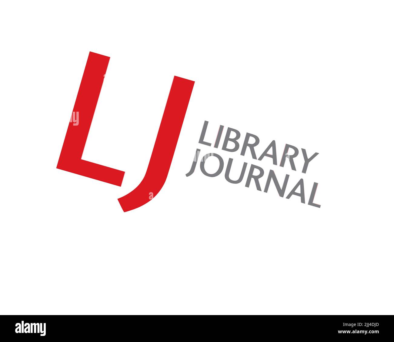 Library Journal, rotated logo, white background B Stock Photo - Alamy