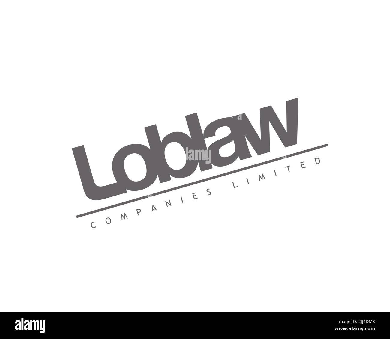 Loblaw Companies, Rotated Logo, White Background Stock Photo Alamy