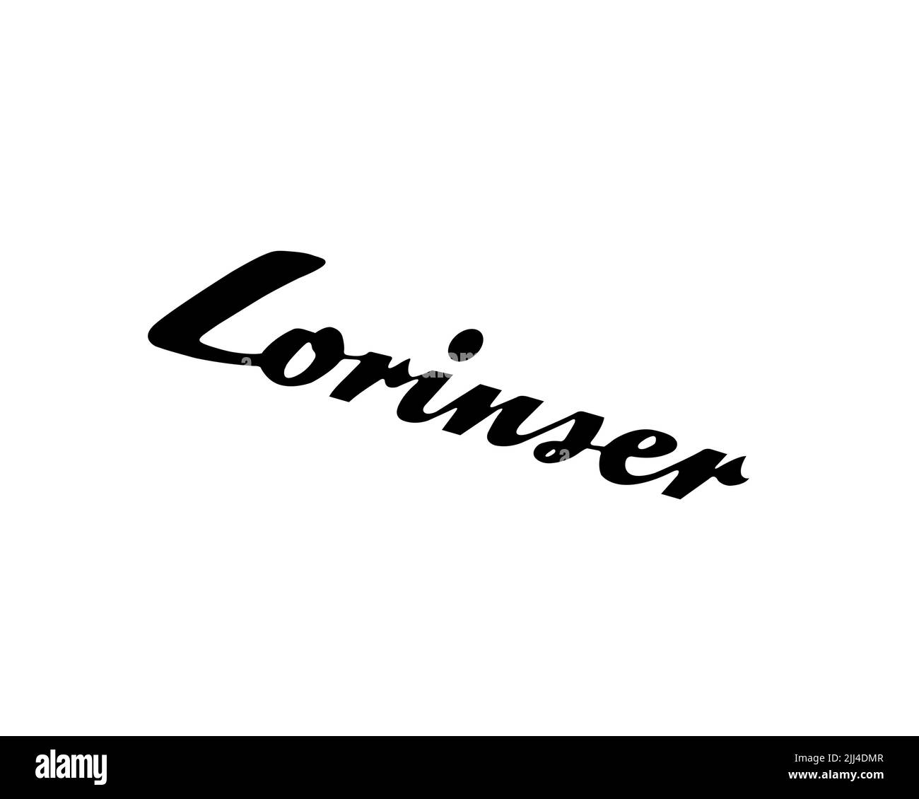 Lorinser, rotated logo, white background B Stock Photo - Alamy