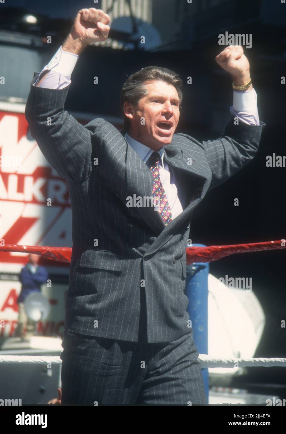 **FILE PHOTO** Vince McMahon Retires From WWE. Vince McMahon 1995 Photo