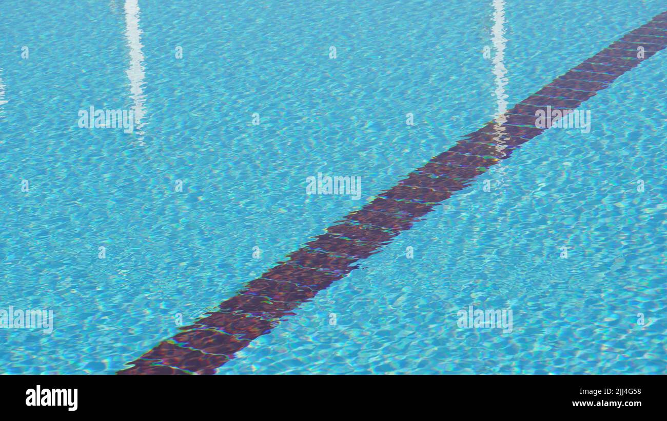 Spa swimming pool. Outdoor pool spa with blue water in hotel Stock