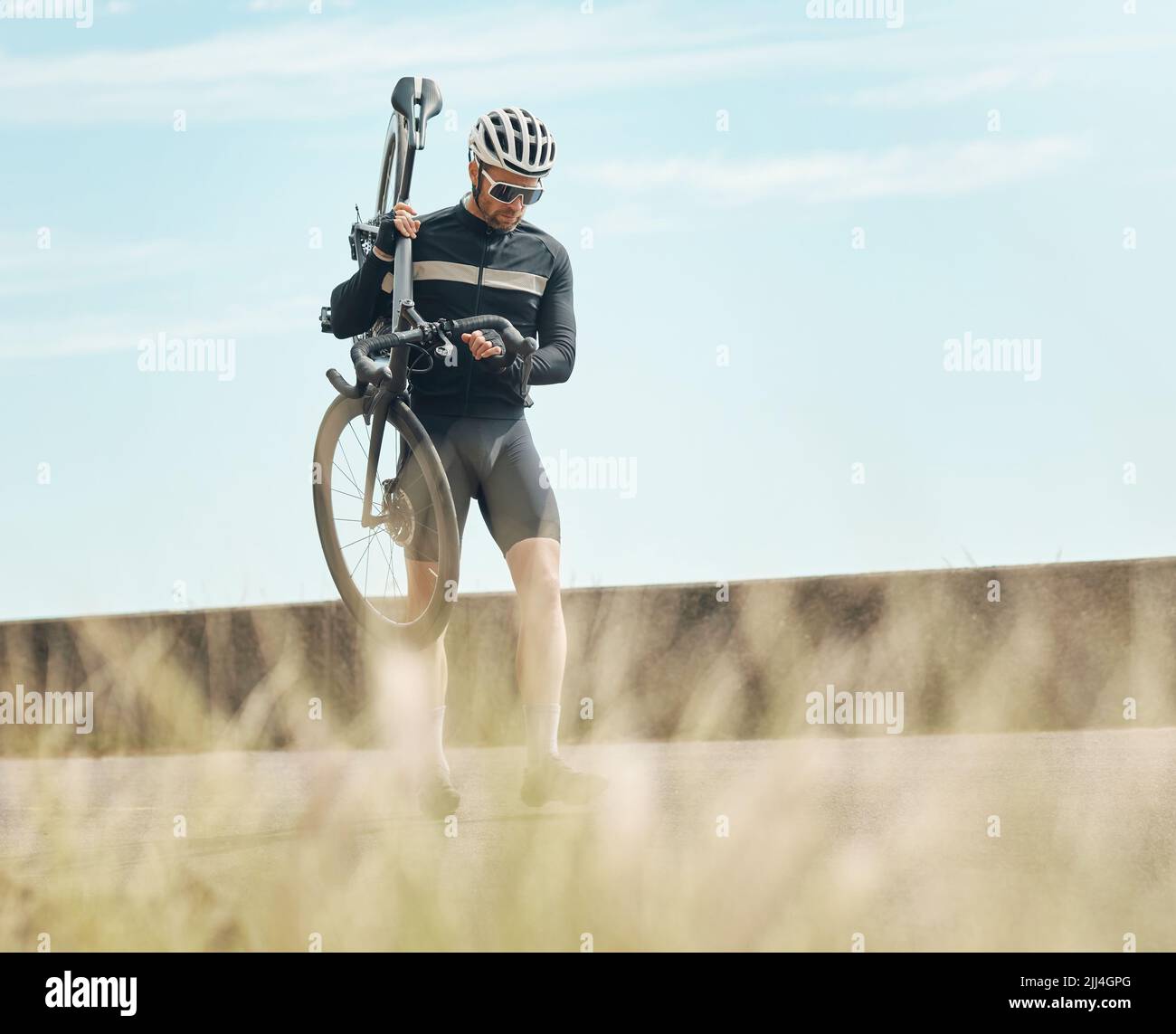 Mature adult exercise bike hi-res stock photography and images - Alamy