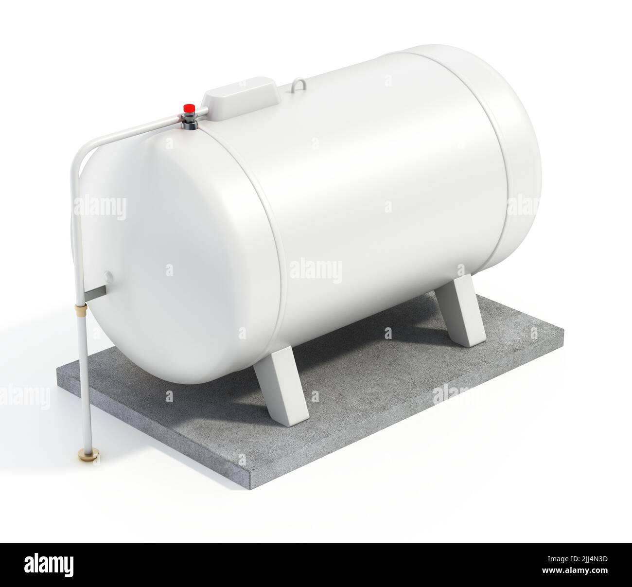 Propane tank isolated on white background. 3D illustration Stock Photo
