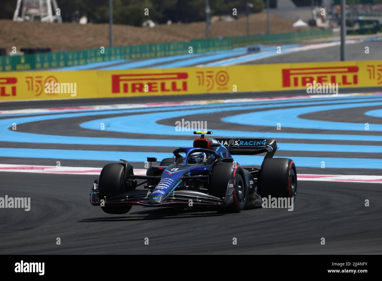 jul 22 2022 Le Castellet, France - F1 2022 France GP - free practice 1 -  Nicholas Latifi (CAN) Williams FW44 Stock Photo