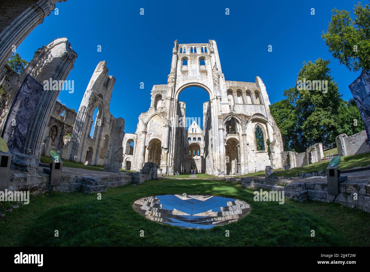 Jumièges Abbey (France) Stock Photo