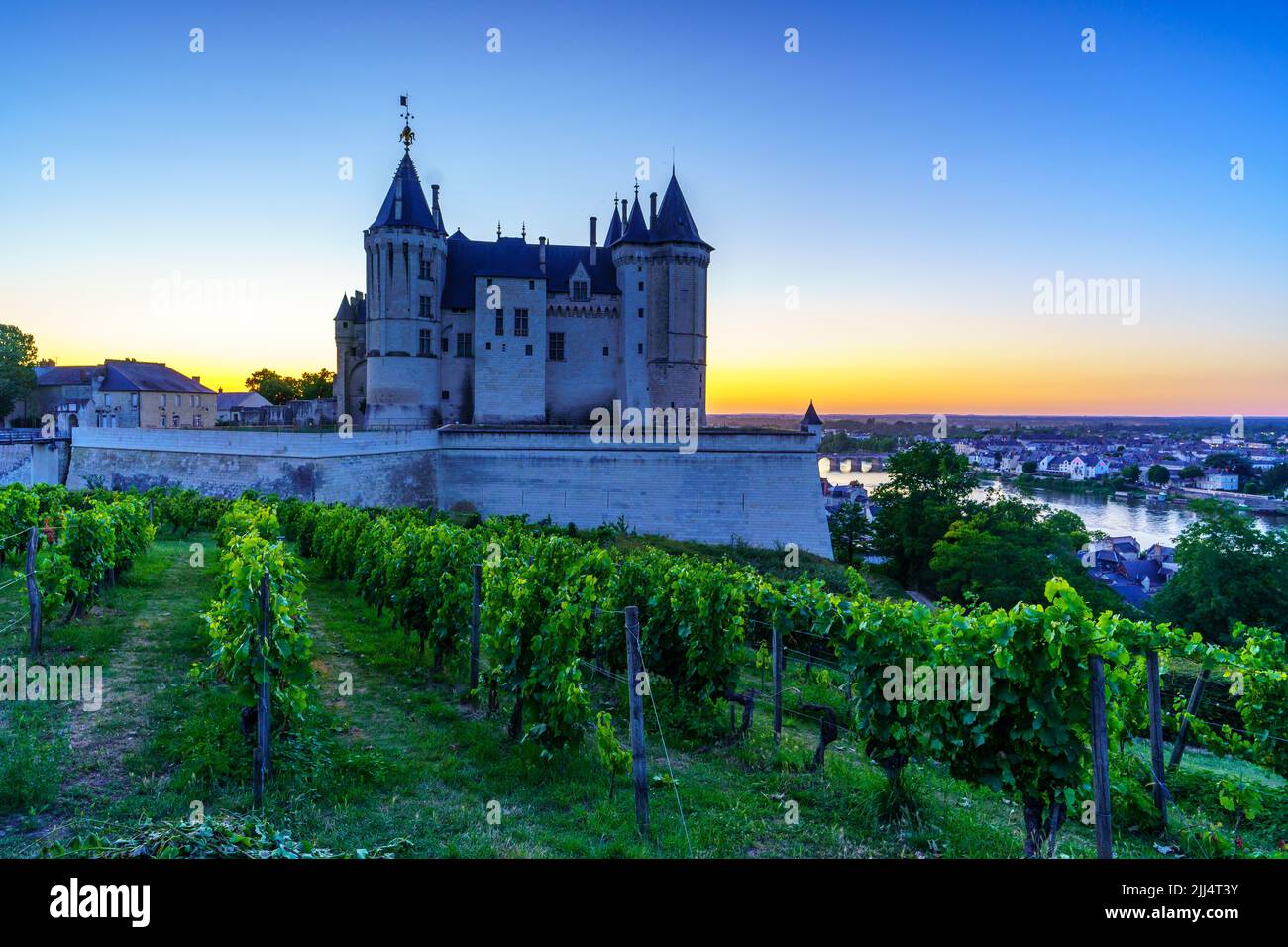 Saumur Castle (France) Stock Photo