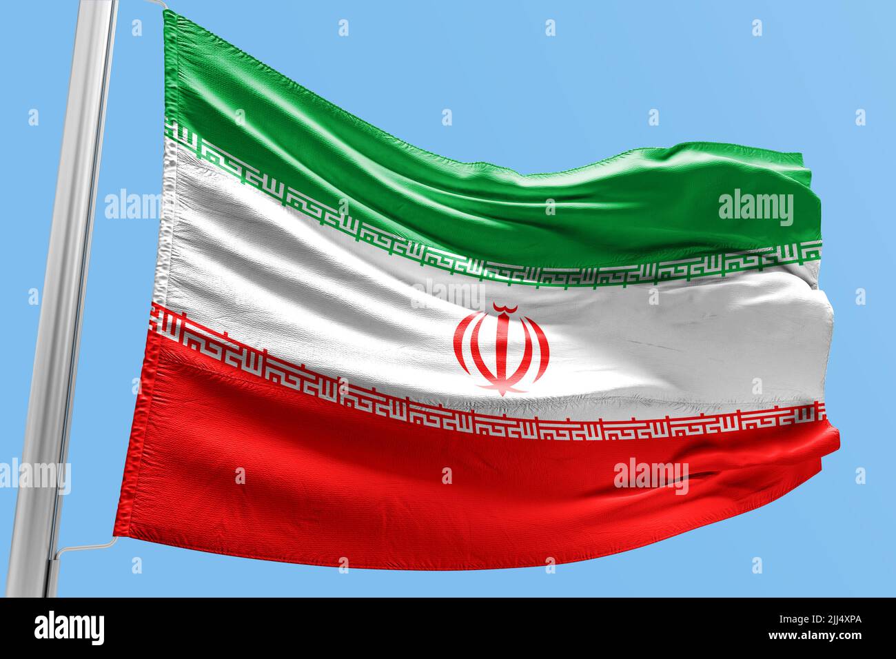 The flag of Iran Islamic Republic of Iran Stock Photo - Alamy
