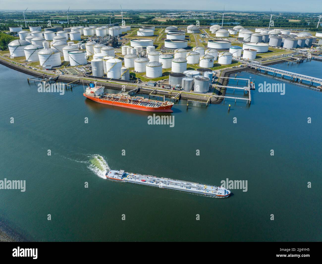Liquid Cargo Tanker Ships in Rotterdam Stock Photo Alamy