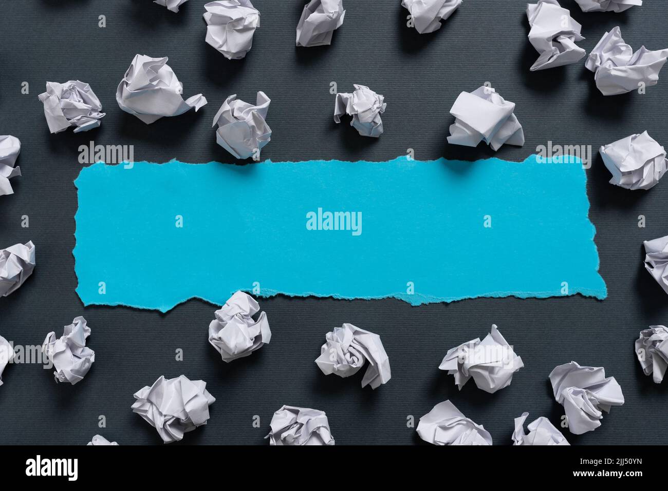 Paper Wraps Placed Around Important Informations. Wrinkled Notes