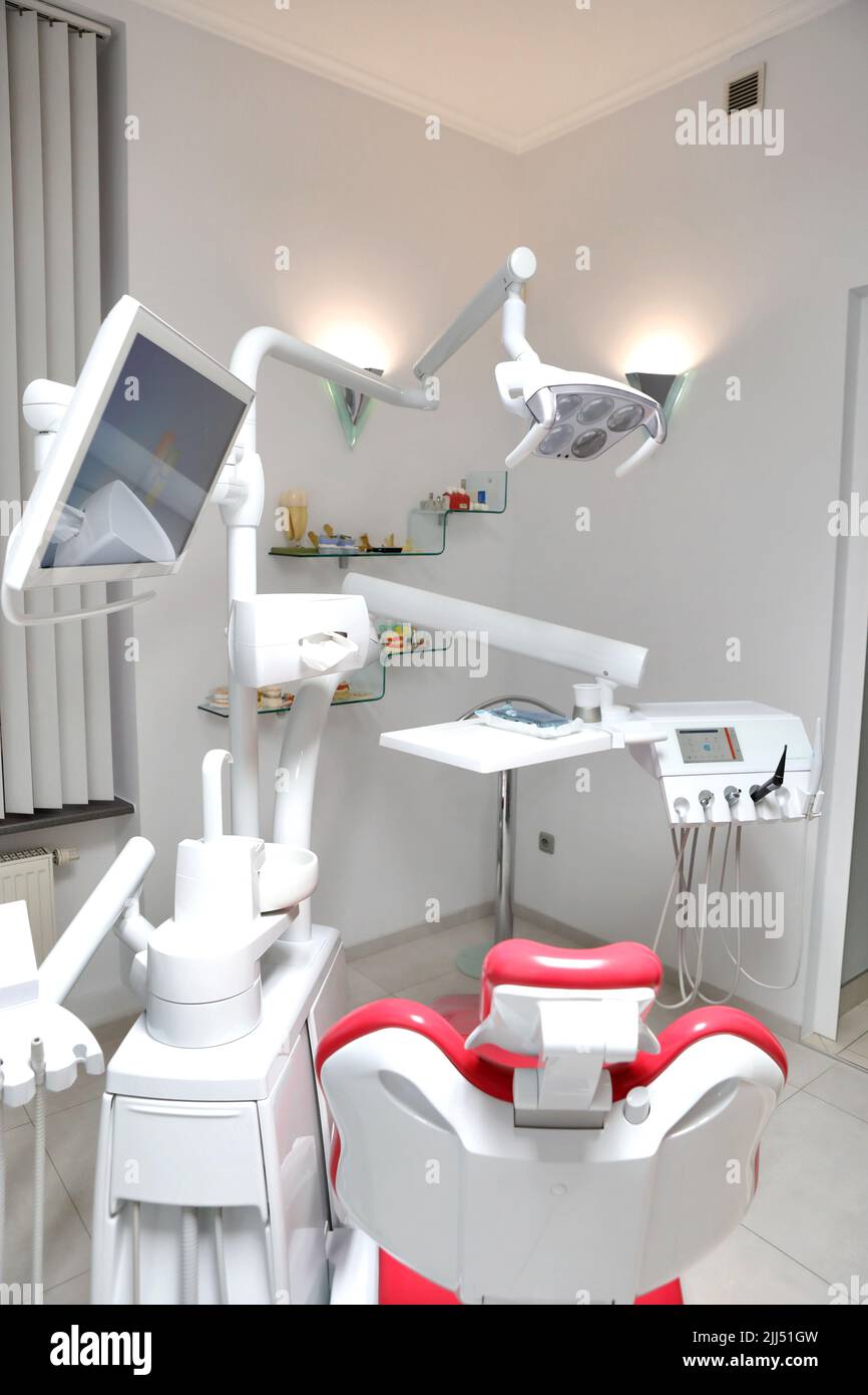 Dental office. Equipment for dental treatment. Dental unit Individual