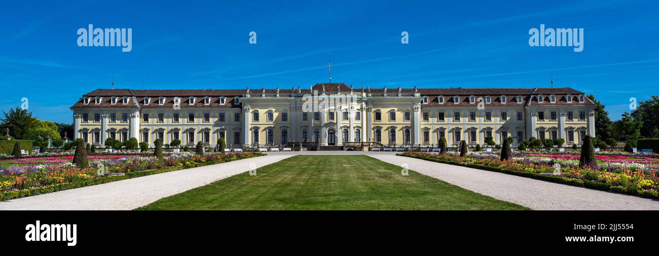 The 18th century Baroque Residenzschloss Ludwigsburg, inspired by