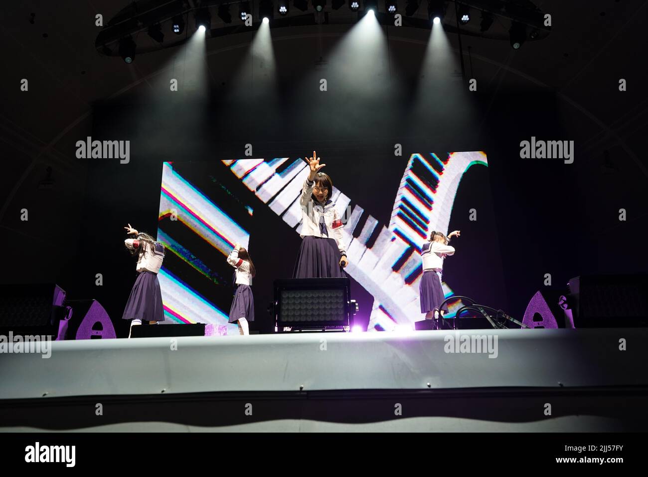 San Diego, USA. 22nd July, 2022. ATARASHII GAKKO! performs at the