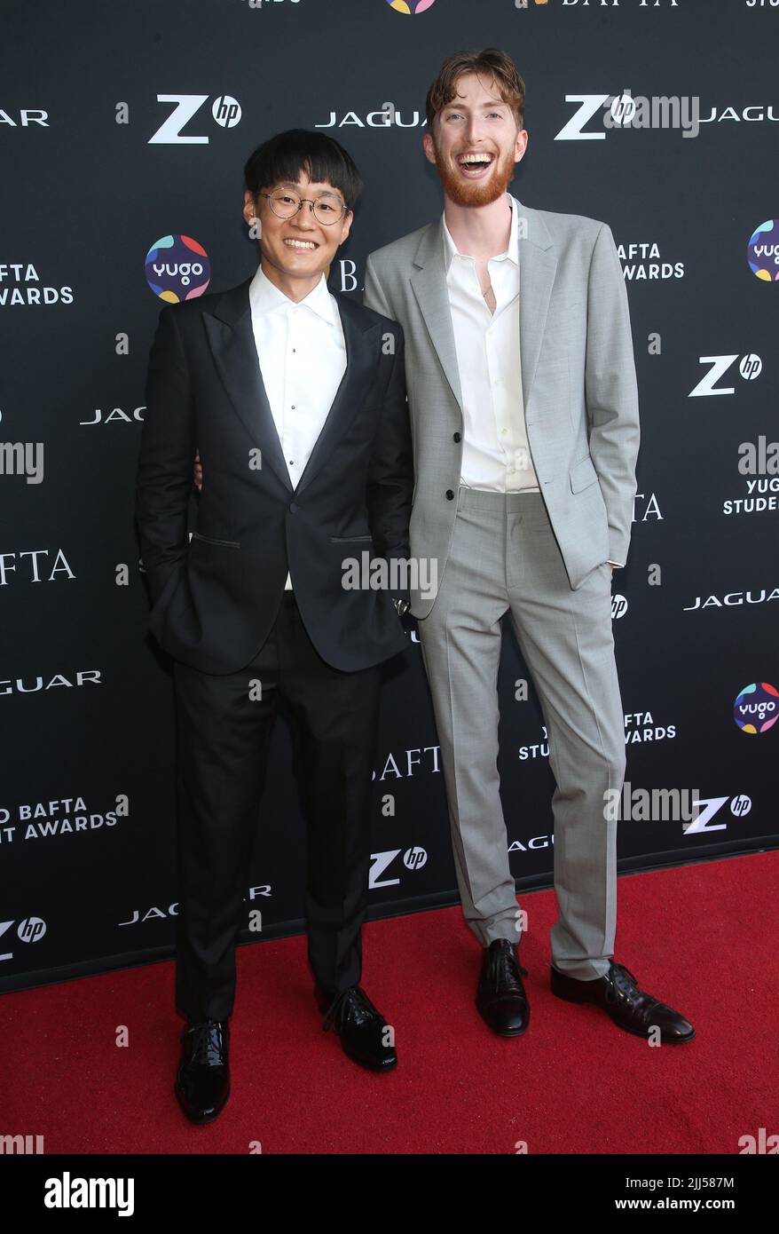 Los Angeles, USA. 22nd July, 2022. Caleb Freundlich, Shuhao Tse, at the 2022 BAFTA Student Awards Finale at Harmony Gold in Los Angeles, USAlifornia on July 22, 2022. Credit: Faye Sadou/Media Punch/Alamy Live News Stock Photo
