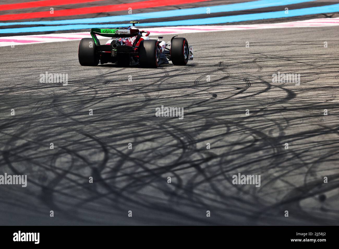 Le Castellet, France. 23rd July, 2022. Guanyu Zhou (CHN) Alfa Romeo F1 Team  C42. French Grand Prix, Saturday 23rd July 2022. Paul Ricard, France.  Credit: James Moy/Alamy Live News Stock Photo - Alamy