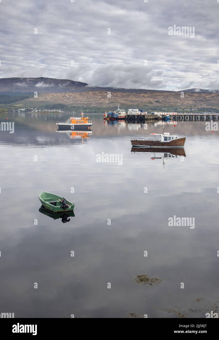fort william harbour on the banks of loch linnhe scotland Stock Photo