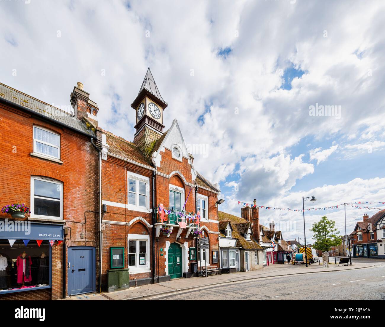 Gothic Revival style architecture Fordingbridge Town Hall in High