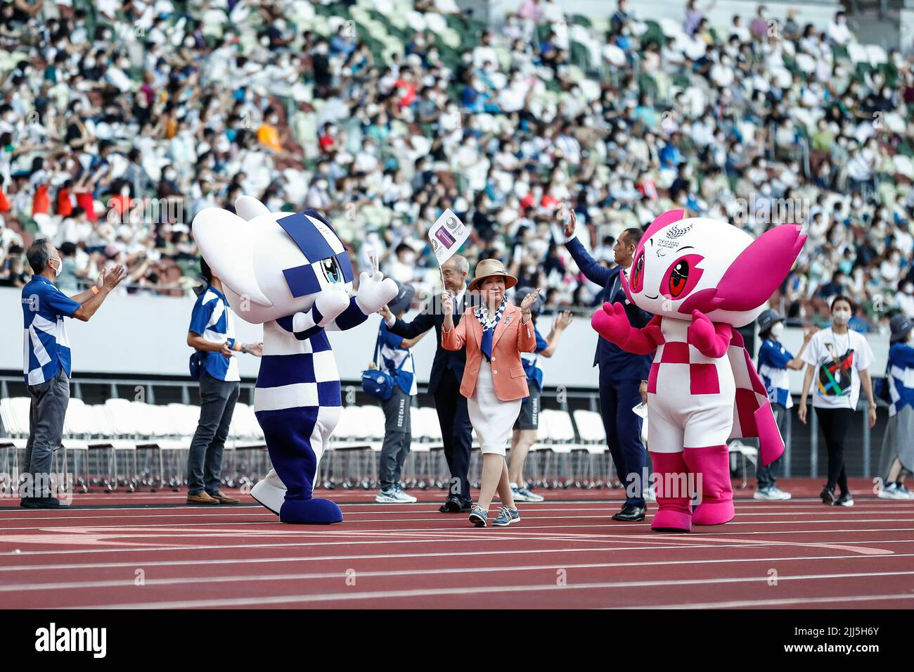 Yuriko Games Tokyo, Japan. 23rd July, 2022. Tokyo Governor Yuriko Koike attends the ...
