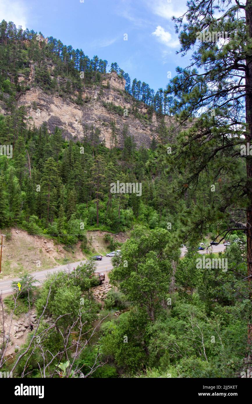 Spearfish Canyon in Summer, South Dakota Stock Photo Alamy