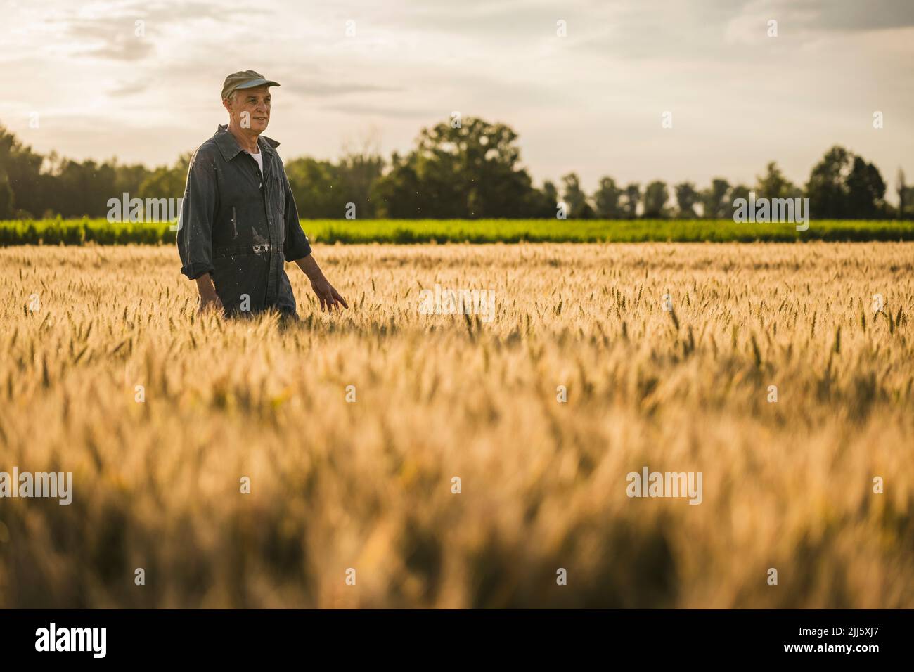 Farmer in coveralls hi-res stock photography and images - Alamy
