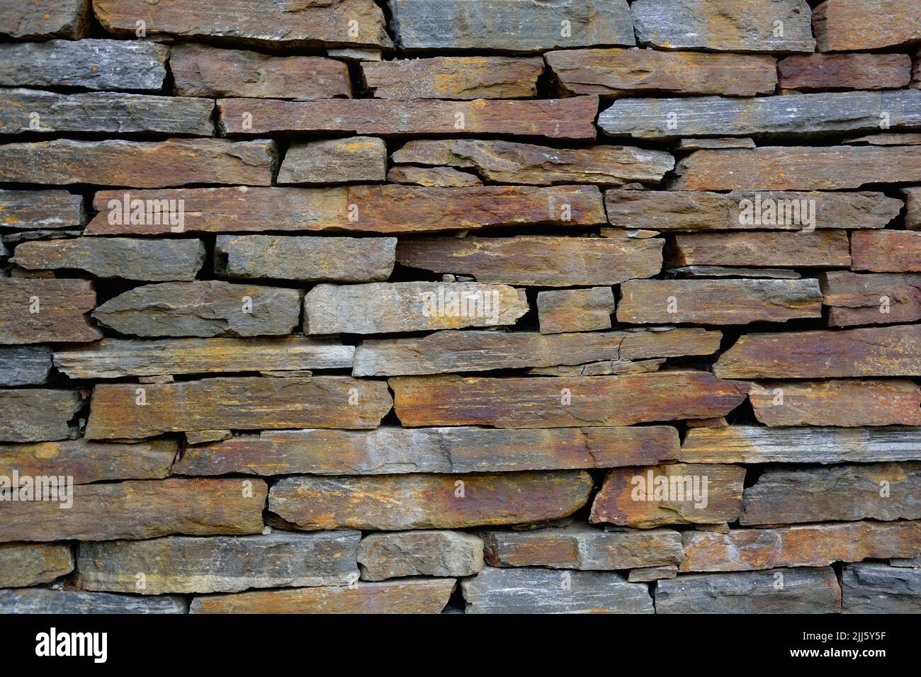Full frame of stone wall Stock Photo