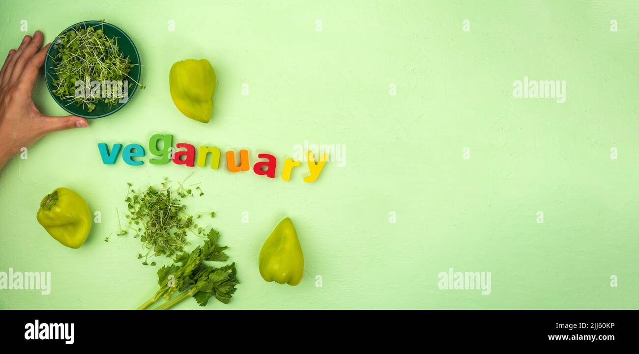 Veganuary, a vegan lifestyle for the month of January. Veganuary