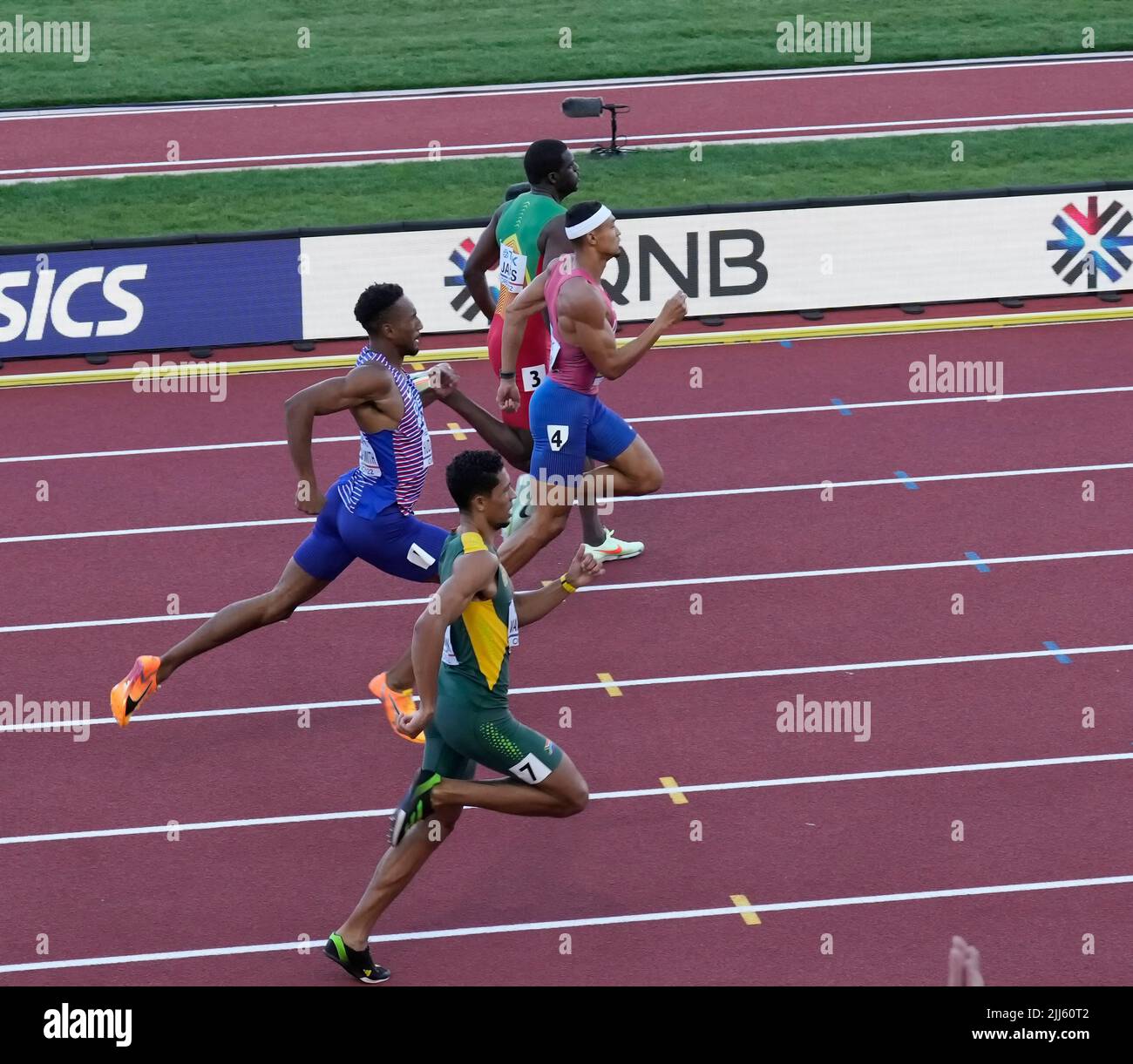 Eugene,, 22 Jul 2022 Michael Norman (USA) #4 Seen in action during the World Athletics Championships at Hayward Field Eugene USA on July 22 2022 Alamy Live News Stock Photo