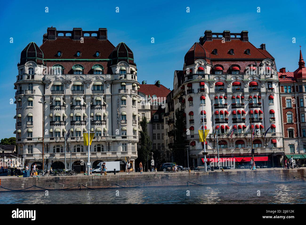 Estocolmo (en sueco Stockholm) es la capital y ciudad más grande de Suecia, Stock Photo