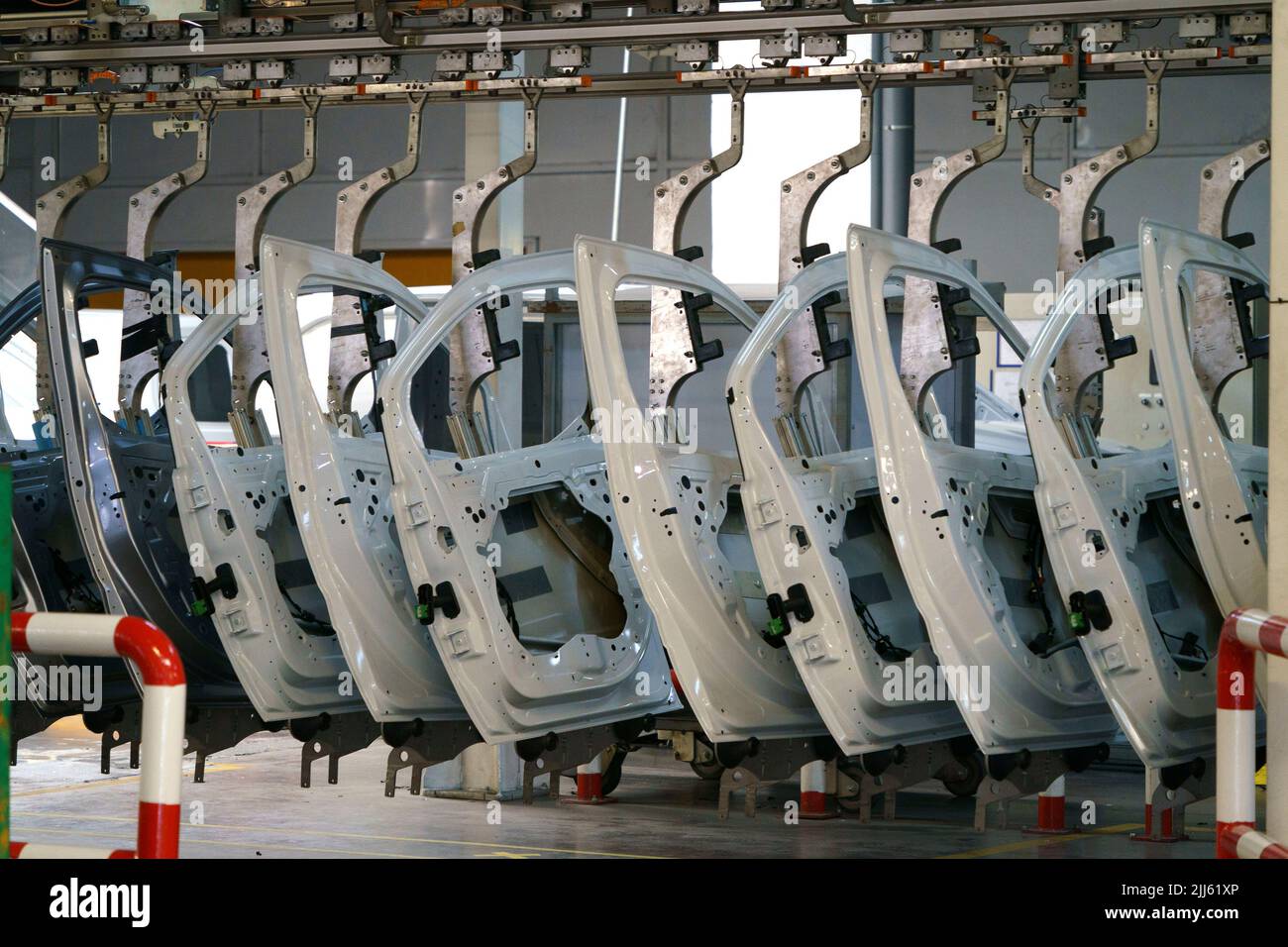 Car factory assembly line Stock Photo